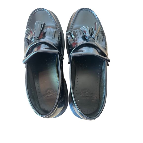 Dr Martens Adrian Tassel Loafers Black Patent Leather Fringe Platform main image 6